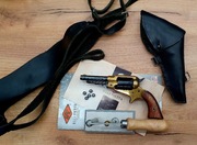 Zestaw Remington Pocket .31 kabura szelki prasa kapsle kule ołowiane wosk