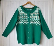 Bpc sweter damski kardigan w norweskie wzory 46