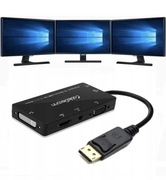 CableDeconn 4 w 1 - wielofunkcyjny konwerter DisplayPort na HDMI/DVI/VGA