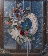 Śliczny wianek świąteczny 