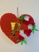 Piniata Serce z kwiatami – personalizowana