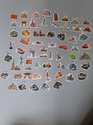 Naklejki do scrapbooking  słynne budynki