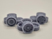 3kpl felg - Fiat 126p 1:24 Hachette Druk 3D -5