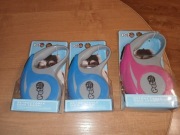 Zestaw 3 smycz dla psa kota 2x3m i 5m z automatyczna z blokadą długości