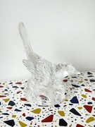 Szklany ptak - dekoracyjna figurka z przezroczystego szkła