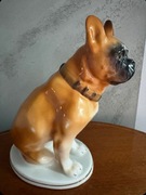 Łomonosow figurka pies buldog