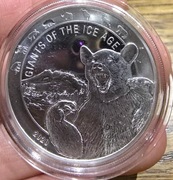 Zestaw 3 monet 1oz, Seria:  Giants of the ice age silver polecam 