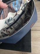 Nerka damska granatowa ekoskóra 