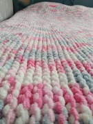 Ręcznie robiony koc z Alize Puffy handmade