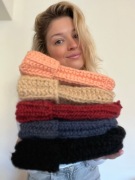 Czapka robiona na drutach 100%handmade