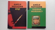 Zestaw 2 ksiązek Amelie Nothomb Higiena Mordercy i Rtęć