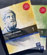 Ponad słowami 1  - DWIE CZĘŚCI - podręczniki do j. polskiego 