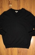 Sweter George r. XXL męski okrągły dekolt czarny bawełna 