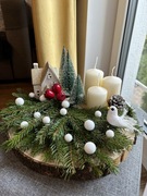 Kompozycja świąteczna na kominek lub pod choinkę