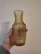 Wazonik PRL lodowy grys Prądniczanka żółty