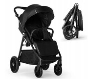 Wózek spacerowy Kidnort do 22 kg | Duże koła | Sjölejon | Czarny