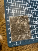 numizmat medalion for hem och hard 1954 lagerstroms mjolby malmohaus lans