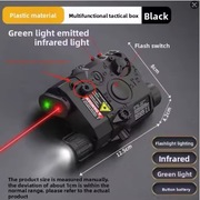 PEQ15 Wielofunkcyjna latarka taktyczna z laserem; do szyny 20mm.