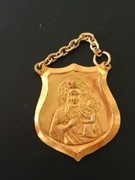 Ryngraf metalowy w kolorze złotym 