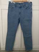 H&M Męskie skinny jeansy (Niebieskie)