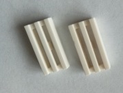 KLOCEK PŁYTKA GRILL 1X2 LEGO 2412 - 2 SZT BIAŁY