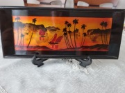 OBRAZEK OZDOBNY Z LAKI NA PODSTAWCE