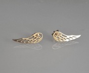 Złote kolczyki skrzydła pr. 585. 14k