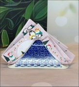 Serwetnik ceramiczny Bolesławiec stojak trójkąt Bolesławiec