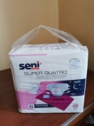 Pampersy XL firmy Seni, mocno chłonne