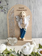 Pamiątka Pierwszej Komunii Świętej Anioł Stróż dla chłopca 
