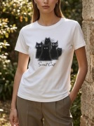 T-shirt z motywem kota M