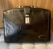 Teczka  Męska Czarna, Skórzana, Elegancka, Zamek na Kod Cyfrowy