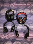 Cztery pary słuchawek 2x Razer sztuka GMB audio sztuka