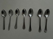 Zestaw 7 szt małe łyżeczki deserowe stal nierdzewna 18/0