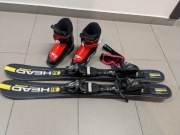 Zestaw dziecko 3-5 lat narty 87cm wiazania buty 175mm