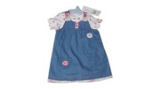 F&F Śliczny Komplet Sukienka+Body  roz. 6-9m-cy