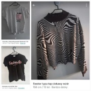 Paczka ubrań 44szt damskie/dziecięce różne rozmiary 