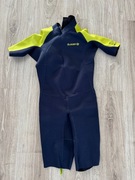 Pianka dziecięca z Decathlonu, granatowa z oliwkową wstawką 153-162, 14 lat