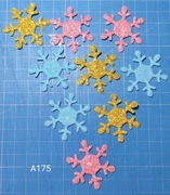 SCRAPKI KRAKÓW Boże Narodzenie Zima Pastelowe Śnieżynki z pianki (A175)