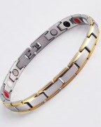 Męska bransoletka magnetyczna ze stali szlachetnej