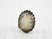 pierścionek Narodziny Wenus vintage retro boho obraz Boticelli NA95