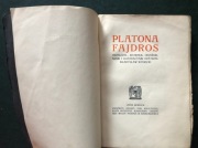 Platon Fajdros Pierwodruk Witwickiego Książnica Polska: Lwów 1918 [1/50]