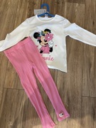 Dres Komplet dla dziewczynki bluzka i legginsy prążek róż 