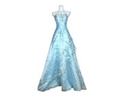 Suknia wieczorowa balowa błękitna zdobiona