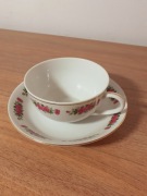 Filiżanka z Chińskiej porcelany z talerzykiem