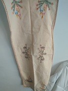 Bieżnik bawełniany ręcznie haftowany świąteczny 