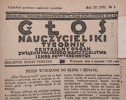 „GŁOS NAUCZYCIELSKI” – ROCZNIK 1928 ; KOMPLETNY ; OPRAWIONY