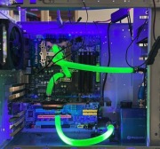 Retro PC Core 2 Extreme 8GB OCZ HD 5870 Chłodzenie wodne