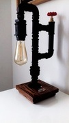 Lampka biurkowa, lampka nocna loft z rur
