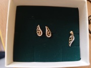 Apart kolczyki i zawieszka skrzydła diamenty